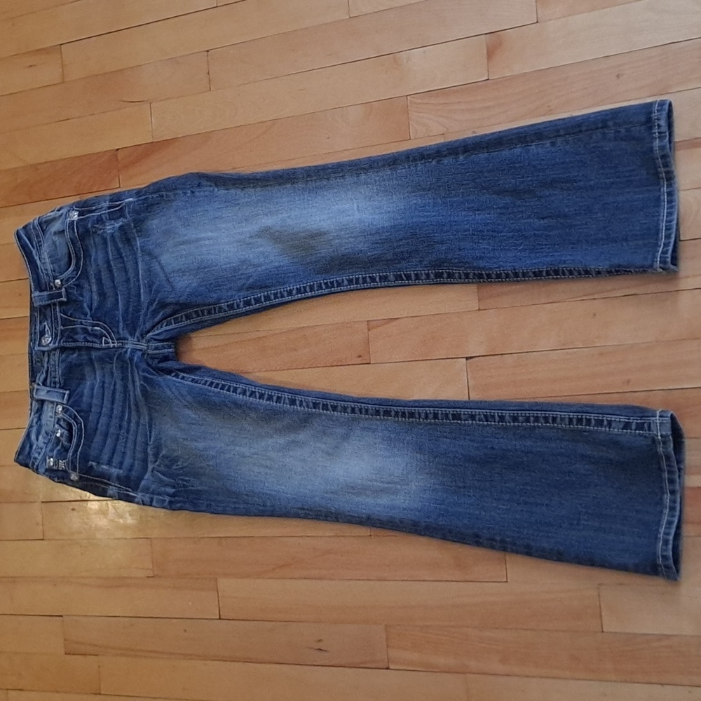 Miss Me Embellished "Signature Boot" Jeans, Size 28